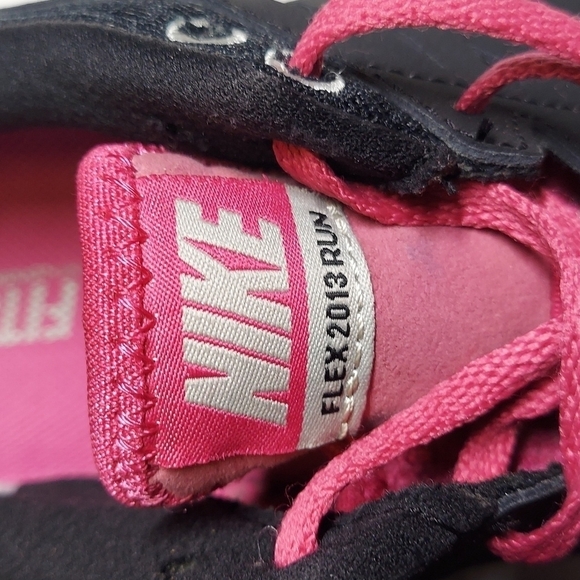 Nike Flex 2013 Running Sneakers Shoes Black and Pink Size 9.5 - Picture 10 of 10